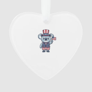 Adorno Diseño de camiseta vintage vector koala patriota_1