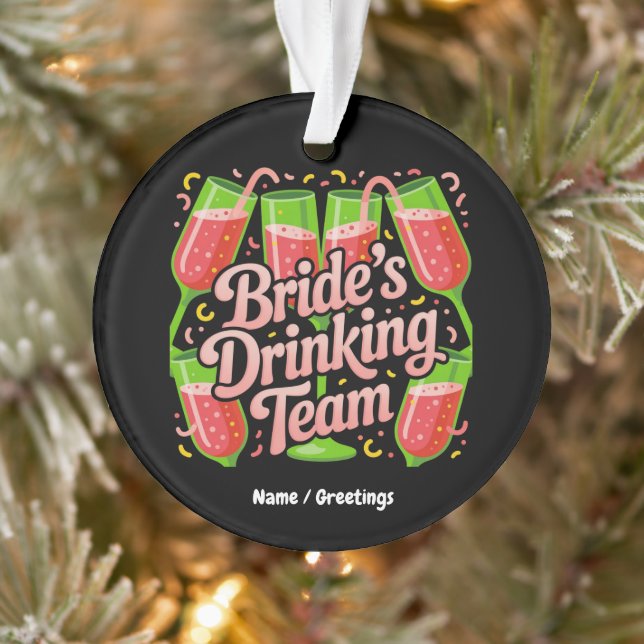 Adorno Diseño de Despedida de Soltera del Equipo de Bebid (Árbol)