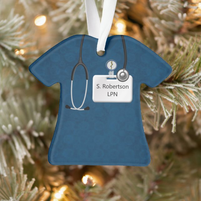 Adorno Diseño de escudos médicos en azul (Árbol)