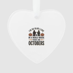 Adorno Diseño de gato de calabaza de cita de octubre de H