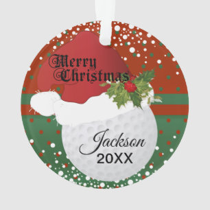 Adorno Diseño de golf de vacaciones   Nombre DIY