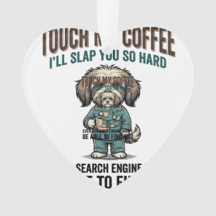 Adorno Diseño de grabado vintage de advertencia de café p