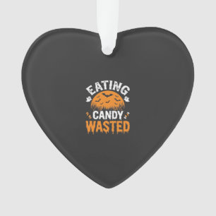 Adorno Diseño de Halloween de comer dulces desperdiciados