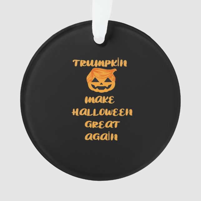 Adorno Diseño de Halloween de la calabaza Trumpkin - Grac (Anverso)