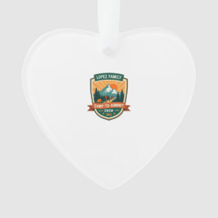 Adorno Diseño de insignia vintage de camping y senderismo
