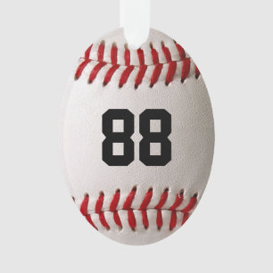 Adorno Diseño de jugador de béisbol con número de jersey 
