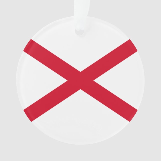 Adorno Diseño de la bandera del estado de Alabama (Anverso)