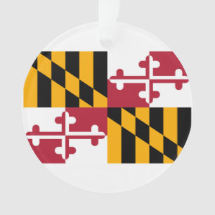 Adorno Diseño de la bandera del estado de Maryland