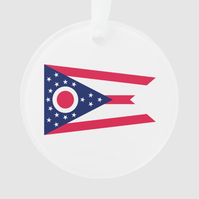 Adorno Diseño de la bandera del estado de Ohio (Anverso)