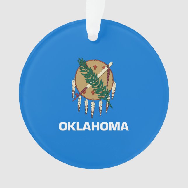 Adorno Diseño de la bandera del estado de Oklahoma (Anverso)