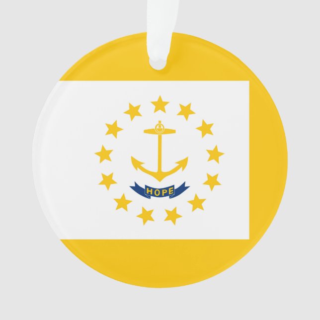 Adorno Diseño de la bandera del estado de Rhode Island (Anverso)
