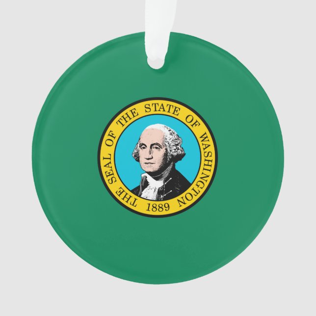 Adorno Diseño de la bandera del estado de Washington (Anverso)