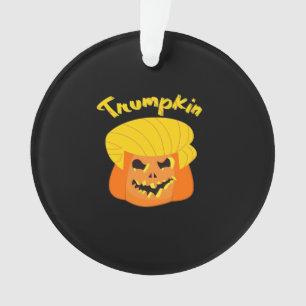 Adorno Diseño de la calabaza de Trumpkin Halloween - Lema