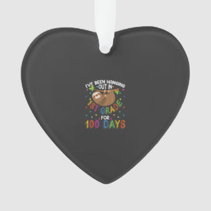 Adorno Diseño de perezoso del día 100 de la escuela - 100