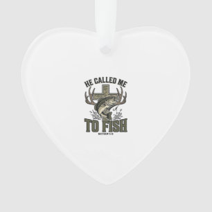Adorno Diseño de Pesca Cristiano Me Llamó a Pescar