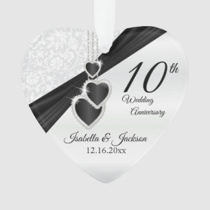 Adorno Diseño de recuerdo del 10º aniversario de bodas