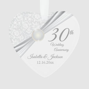 Adorno Diseño de recuerdo del 30º aniversario de bodas
