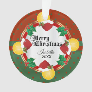 Adorno Diseño de tenis Navidades Nombre DIY