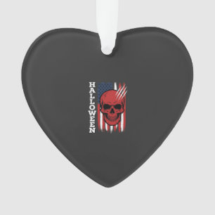Adorno Diseño de vector de bandera de cráneo de Halloween