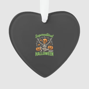 Adorno Diseño de vector de Halloween de esqueleto sobrena