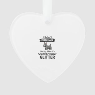 Adorno Diseño divertido del perro Terrier escocés con bri