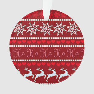 Adorno Diseño festivo de copos de nieve y renos
