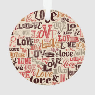 Adorno Diseño fresco del texto del amor