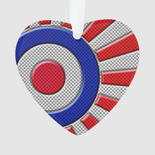 Adorno Diseño intrépido del resplandor solar de Roundel