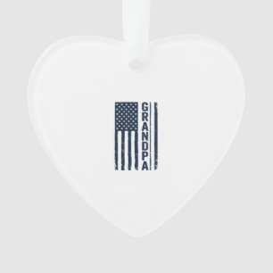 Adorno Diseño Patriótico Deteriorado Bandera Americana Ab