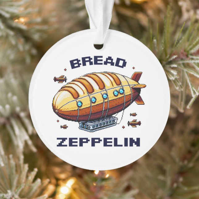 Adorno Diseño retro del Bread Zeppelin (Árbol)
