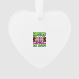 Adorno Diseño Vintage de Terror de Amor Zombie por Cerebr