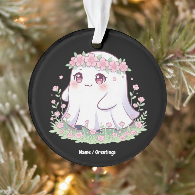 Adorno Disfraces de Fantasma Floral Halloween para mujere (Árbol)