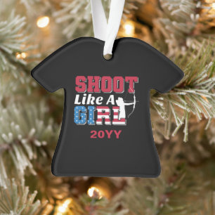 Adorno Disparo como una cita patriótica de tiro al arco C