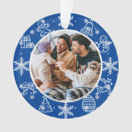 Adorno Diversión de navidades | Doble cara Nombre y foto