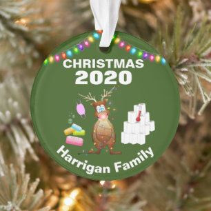 Adorno Divertido árbol de Navidad personalizado 2020