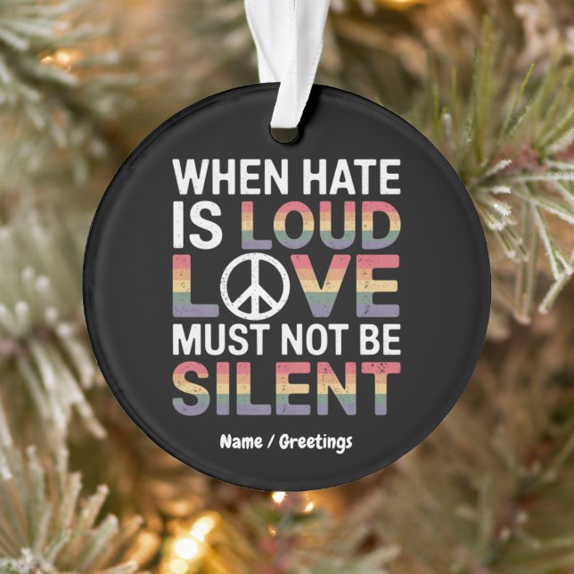 Adorno Divertido cuando el odio es fuerte, el amor no deb (Árbol)