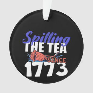 Adorno Divertido derrame de té desde 1773 Patriótico USA