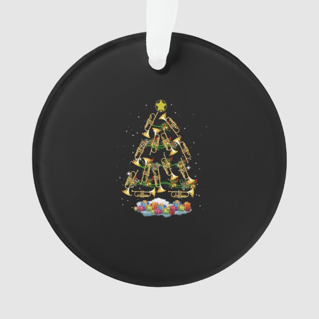 Adorno Divertido Trumpet Christmas Tree Ornaments Music B (Anverso)