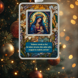 Adorno Divina Maternidad Madonna y Niño Jesús Halo Dorado