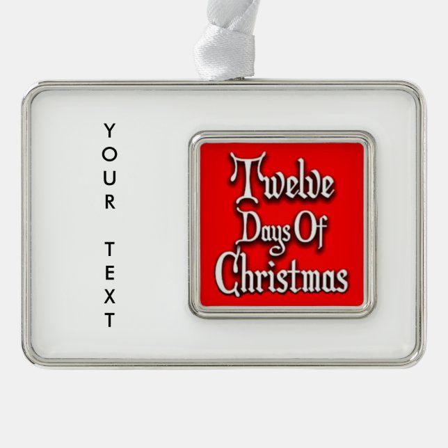 Adorno Doce días de navidad (Anverso)