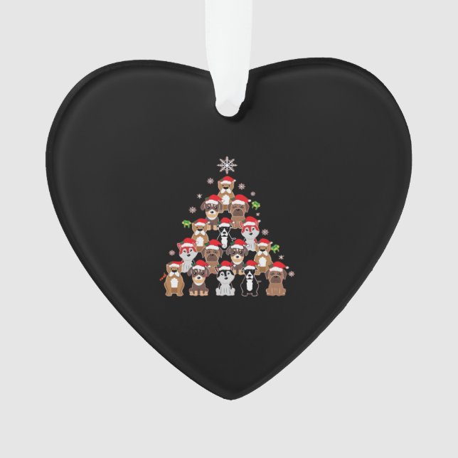 Adorno Dog Christmas Classic T-Shirt (Anverso)