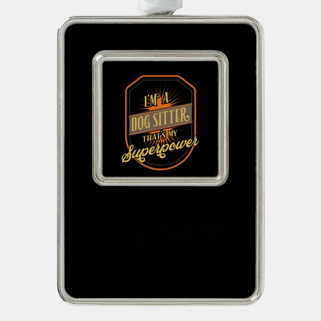 Adorno Dog Sitting Dog Sitter (Anverso)