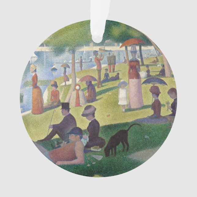Adorno Domingo en la pintura de La Grande Jatte Seurat (Anverso)