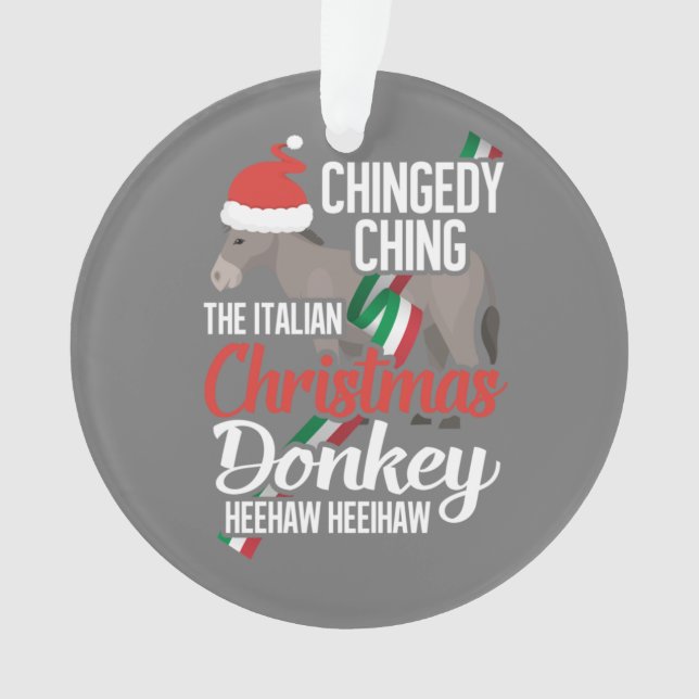 Adorno Dominick Los Navidades Donkey Los Navidades Italia (Anverso)