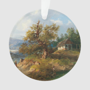 Adorno Dominik Schufried Un Paisaje Montañoso con...