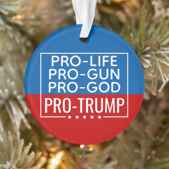 Adorno Donald Trump pro-vida-juego pro-Dios-Trump (Árbol)