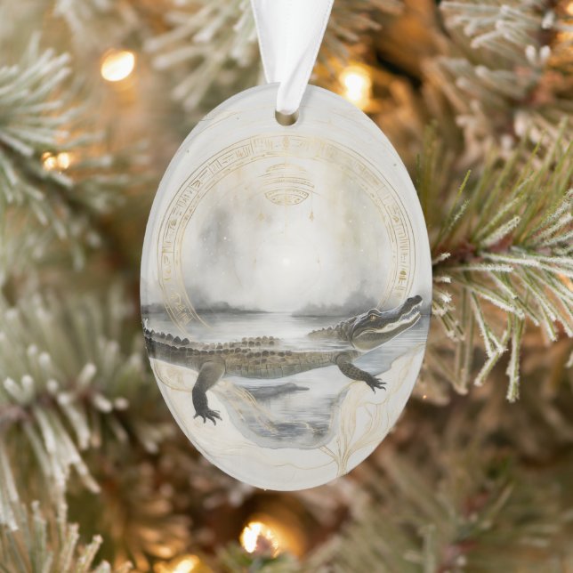Adorno Dreamwoven Guardian Alligator Ornament (Árbol)