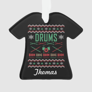 Adorno Dulce de tambores personalizados Navidades feos