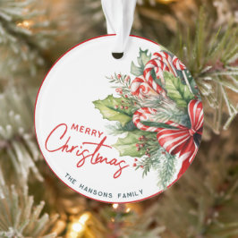 Adorno Dulce dulce Candy Canes Feliz Navidad