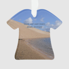 Adorno Dunas de arena plateada en el lago, Mears, Michiga